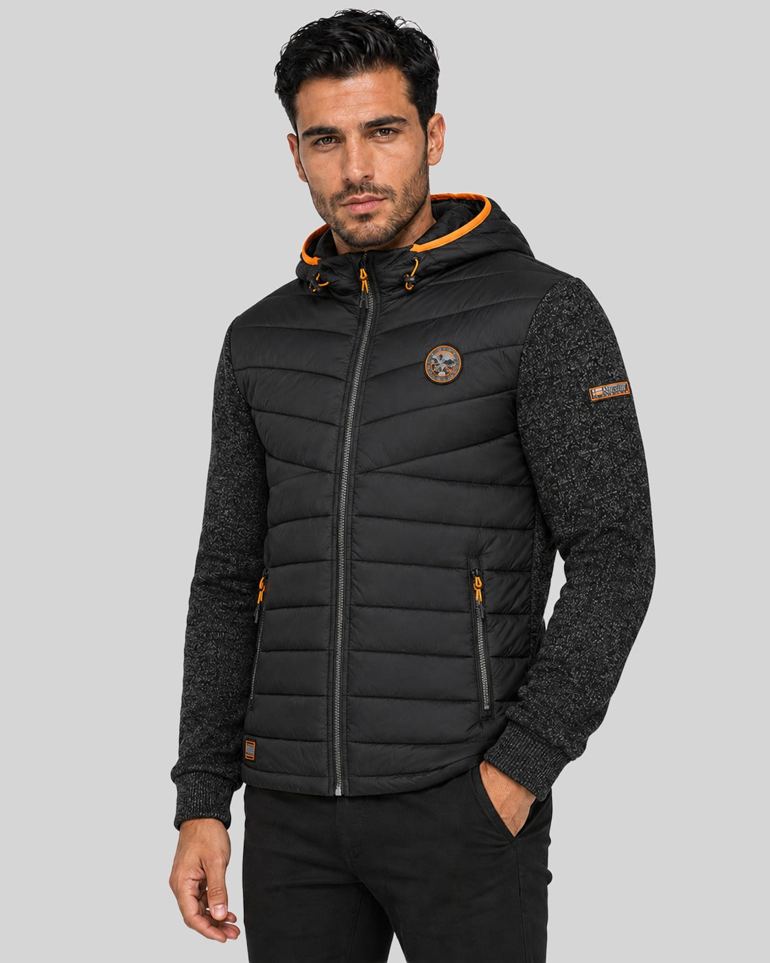 geographical-norway-ummos-fleecejacke-herren-marine-kapuze image 6