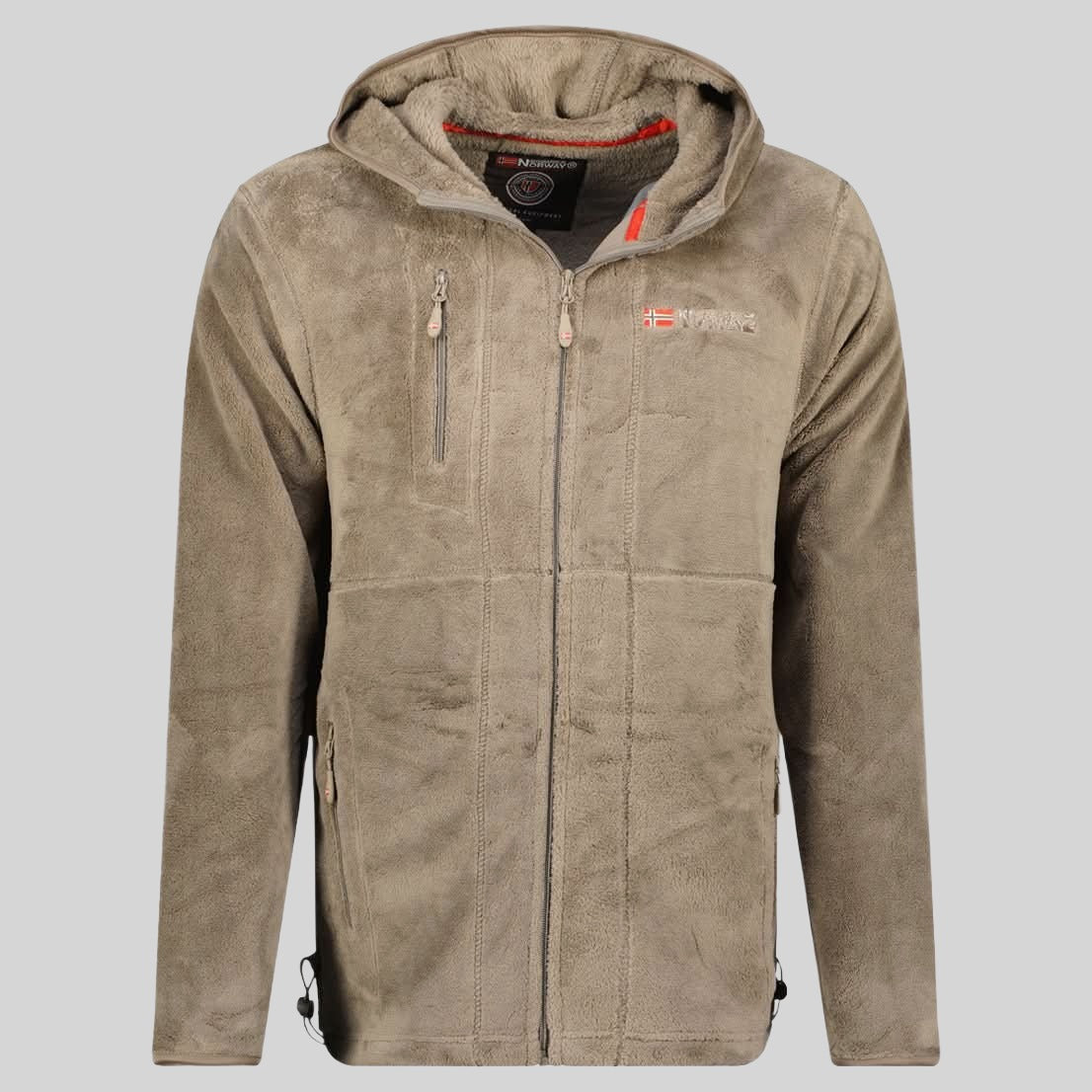 geographical-norway-upload-fleecejacke-herren-taupe-zip image 4