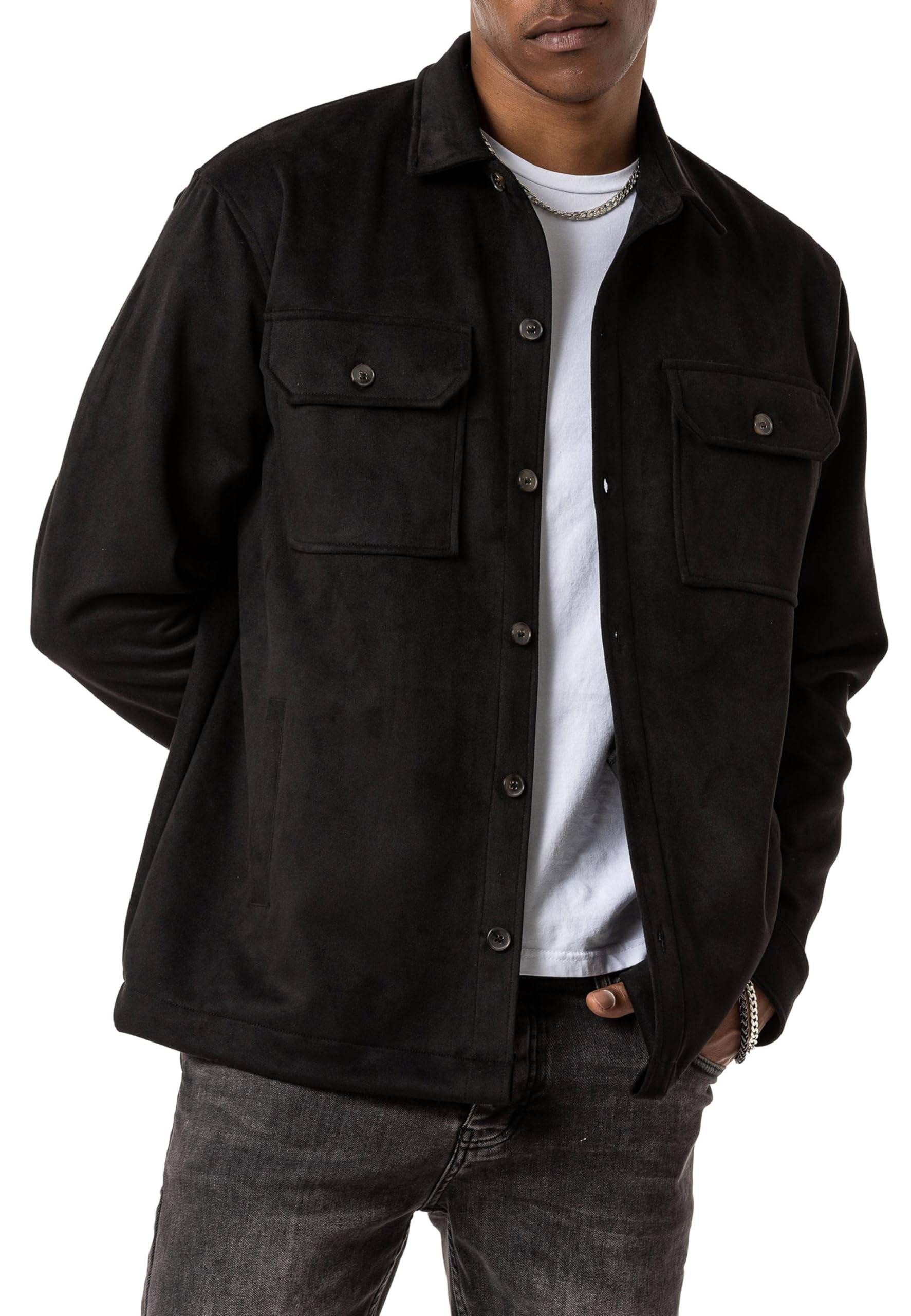 redbridge-hemden-vintage-hemd-wildlederlook-khaki-l image 3