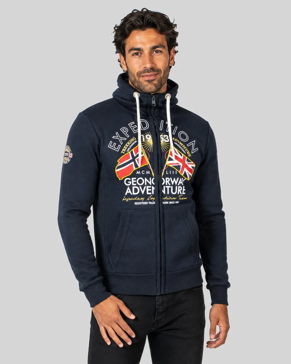 geographical-norway-flepto-herren-hoodie-marine-k-ngurutasche image 1