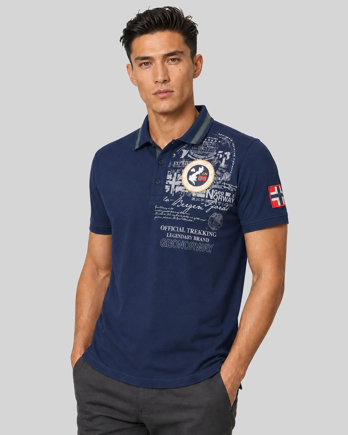 geographical-norway-karuen-polo-herren-schwarz-baumwolle image 6