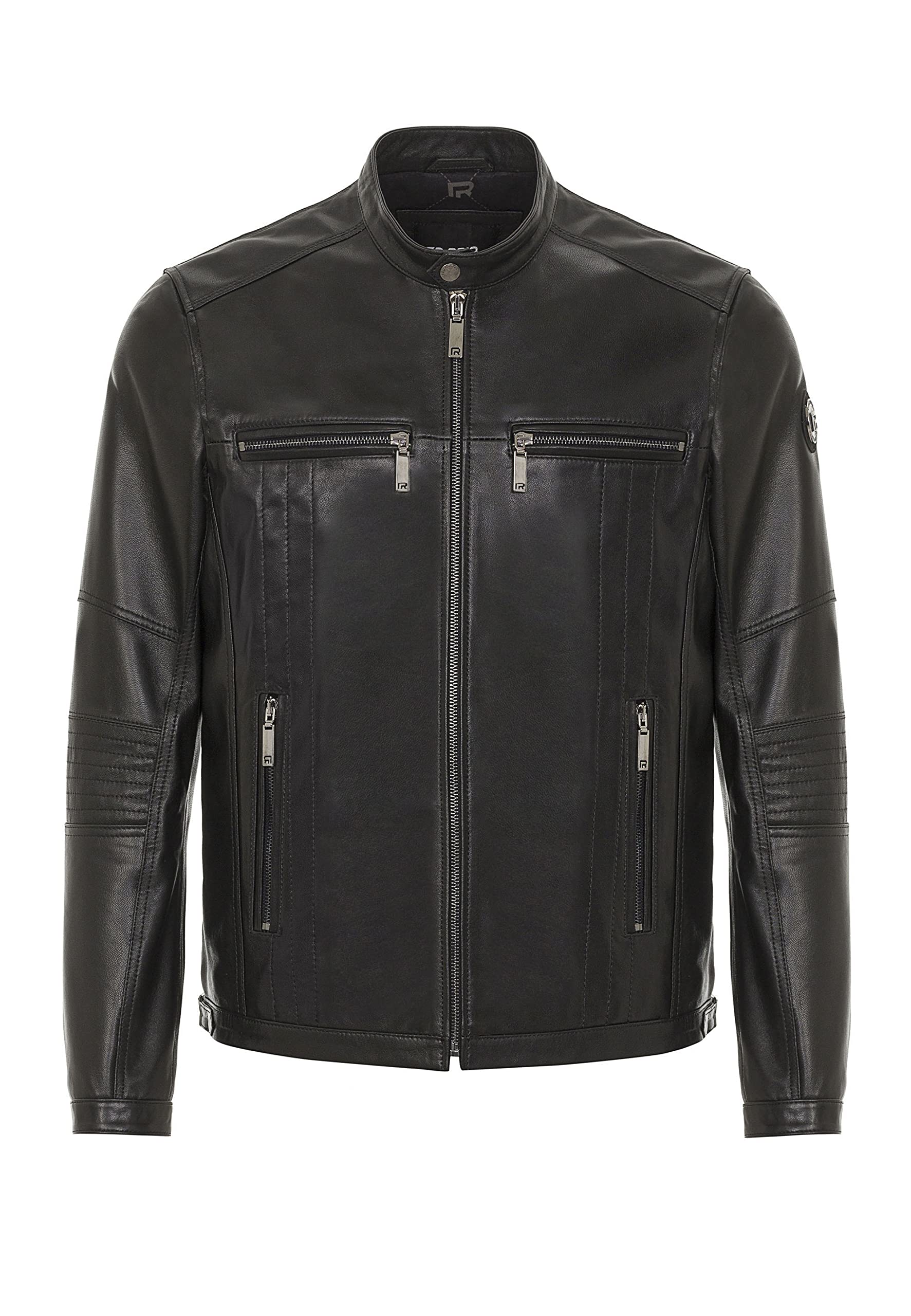 redbridge-lederjacke-echt-leder-bikerjacke-herren-schwarz image 6