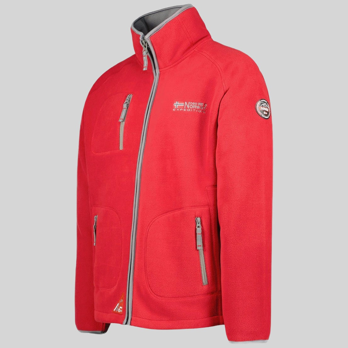 geographical-norway-trekking-fleecejacke-herren-marine-grau image 8