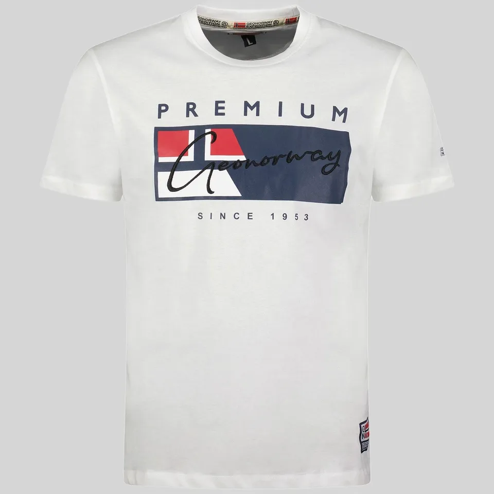 geographical-norway-jarnessen-t-shirt-herren-wei-print image 1
