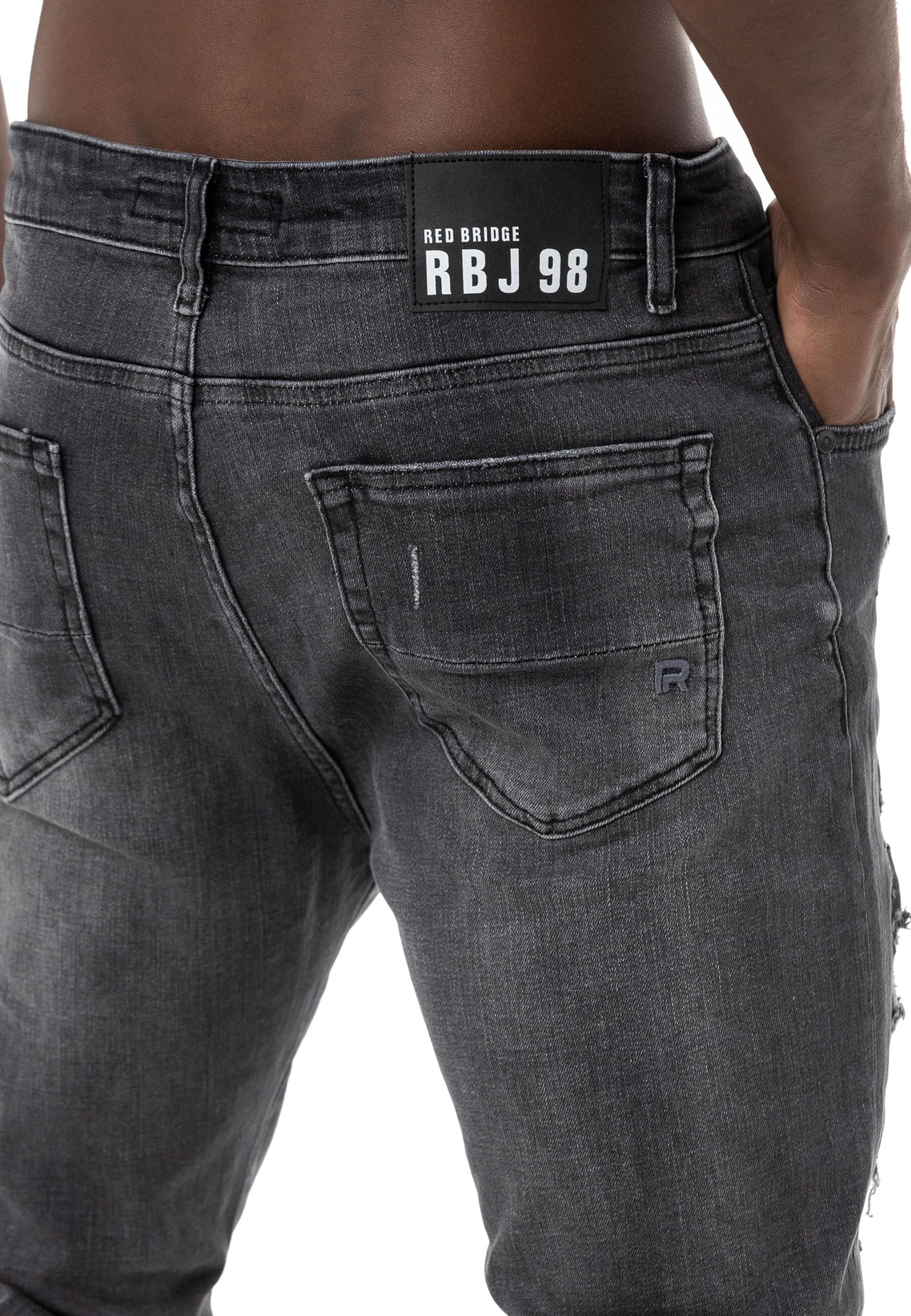 redbridge-jeans-denim-pants-herren-blau-destroyed-29w-32l image 4