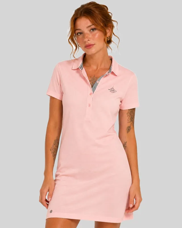 geographical-norway-kandra-polokleid-damen-wei-baumwolle image 1