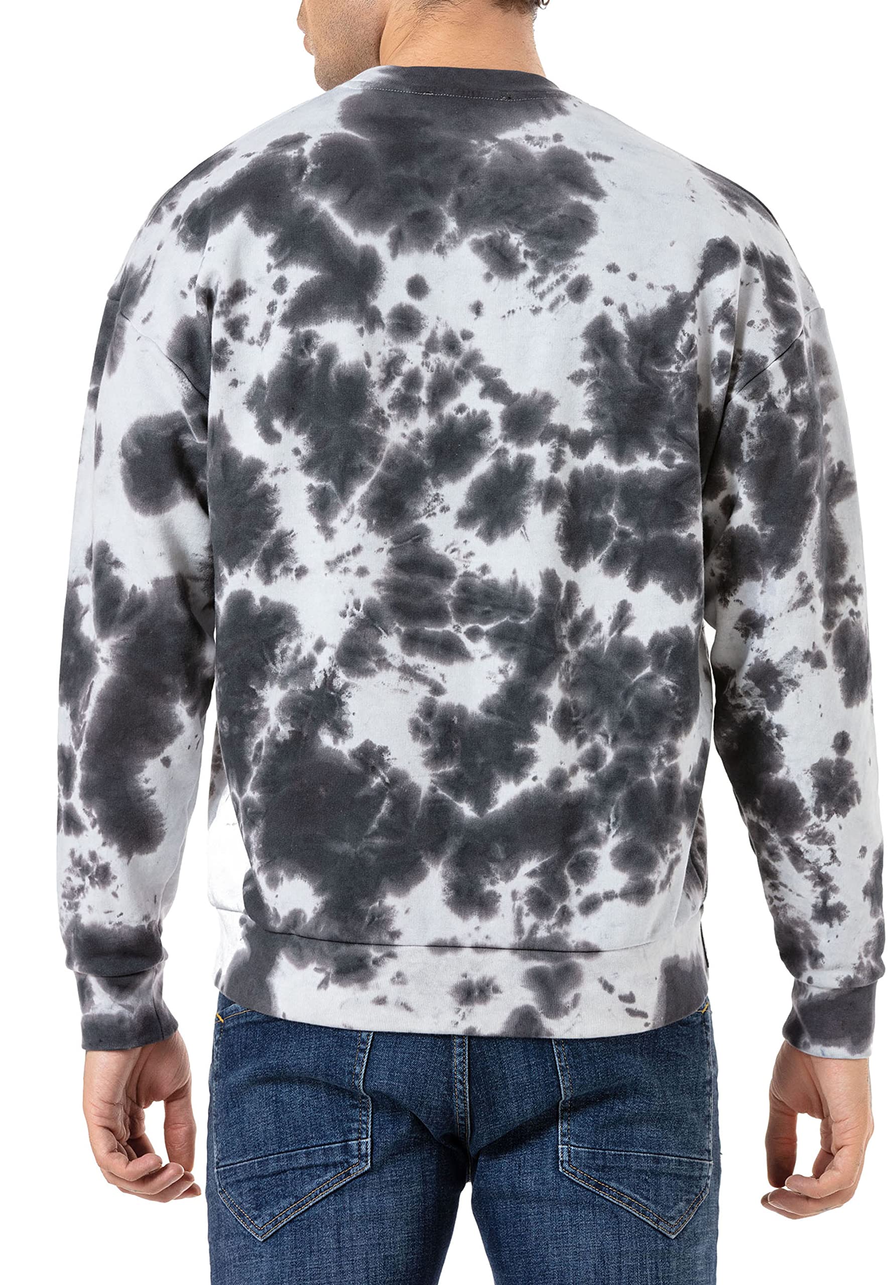 redbridge-sweatshirt-batik-rundhals-herren-schwarz-gr-l image 4