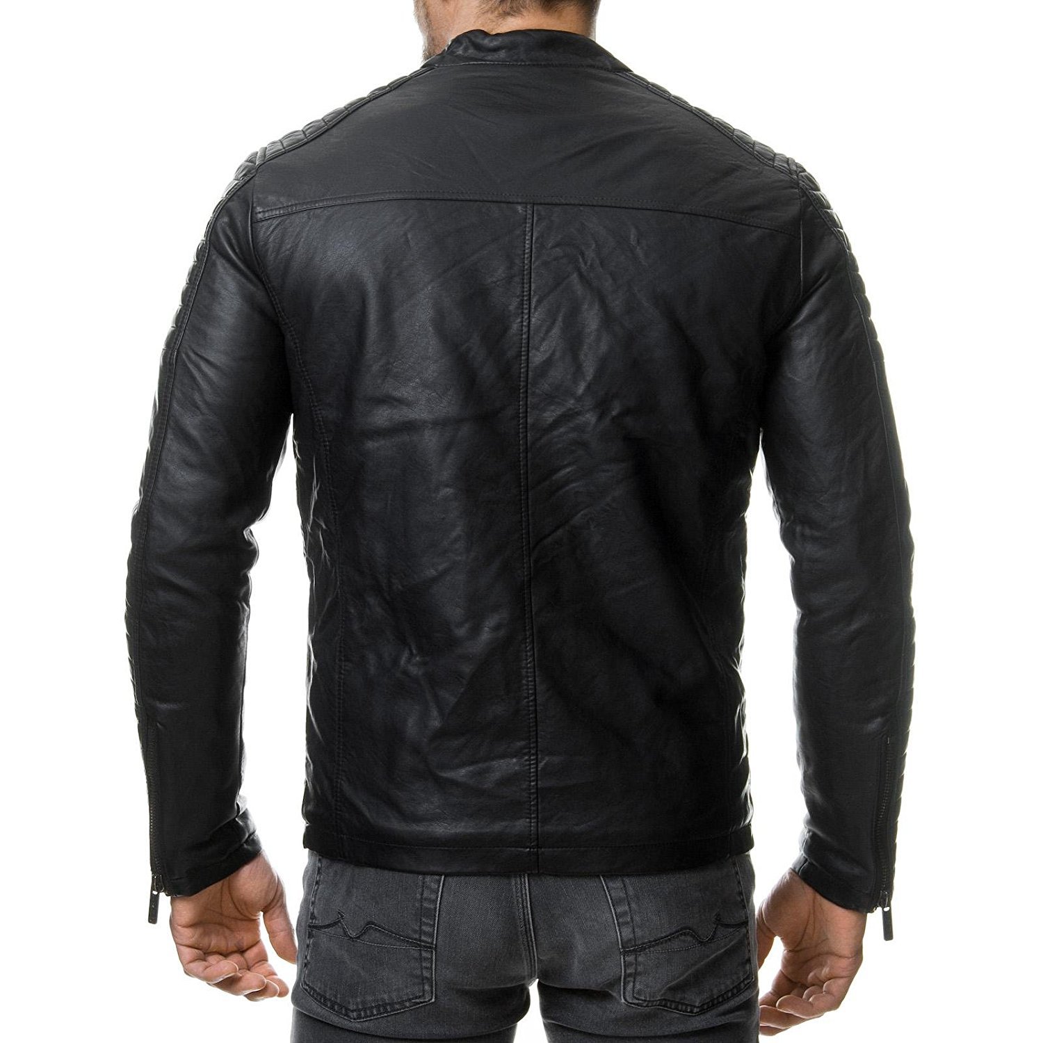 redbridge-bikerjacke-kunstleder-herren-schwarz-xl image 4