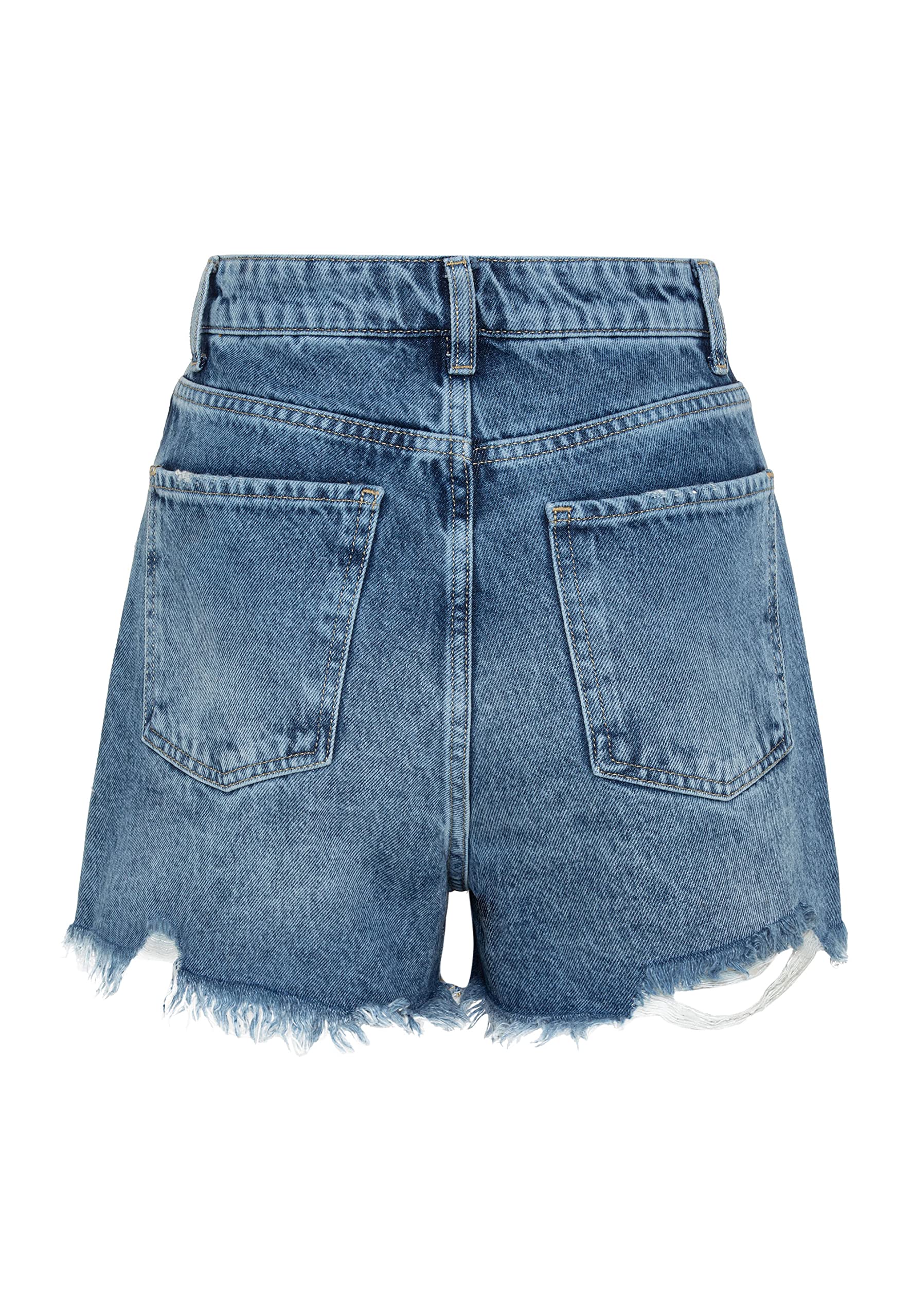 redbridge-jeansshorts-damen-blau-w25-high-waist-kurze-hose image 6