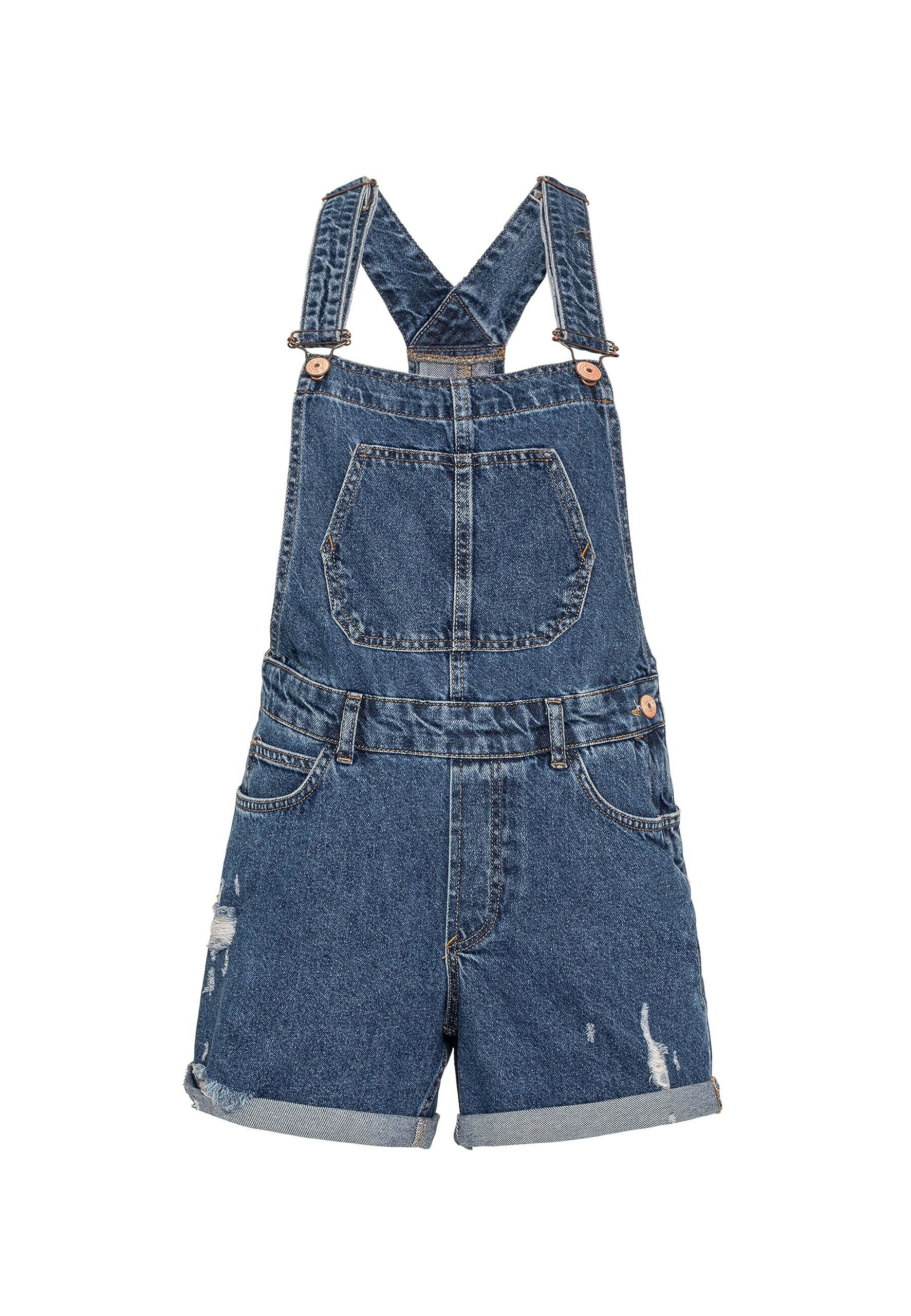 redbridge-hosen-latzhose-blau-30w-jeans-overall-stretch image 8
