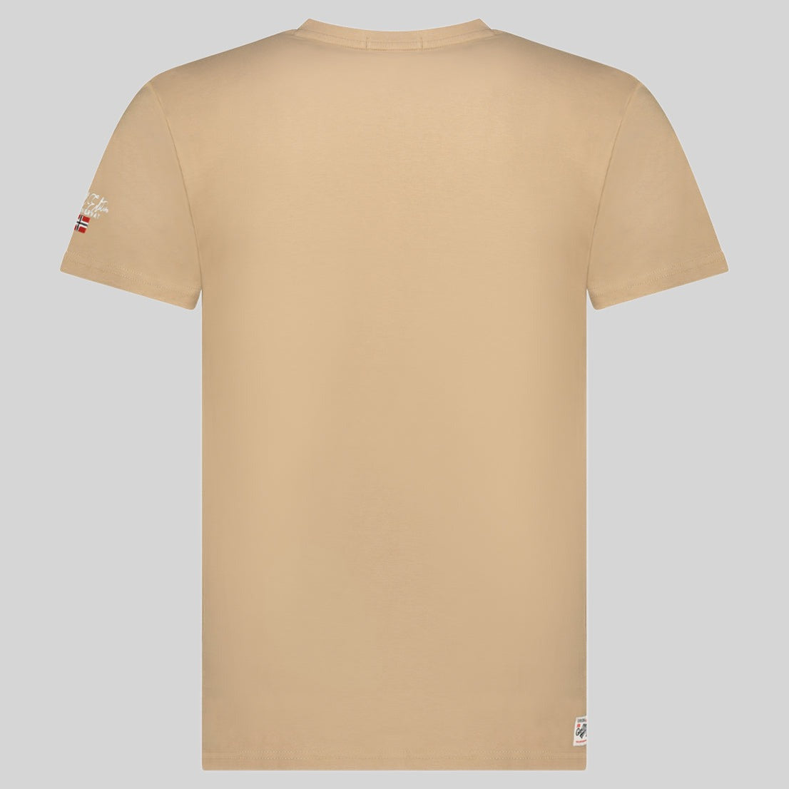 geographical-norway-j-newflag-t-shirt-herren-kaki-rundhals image 2