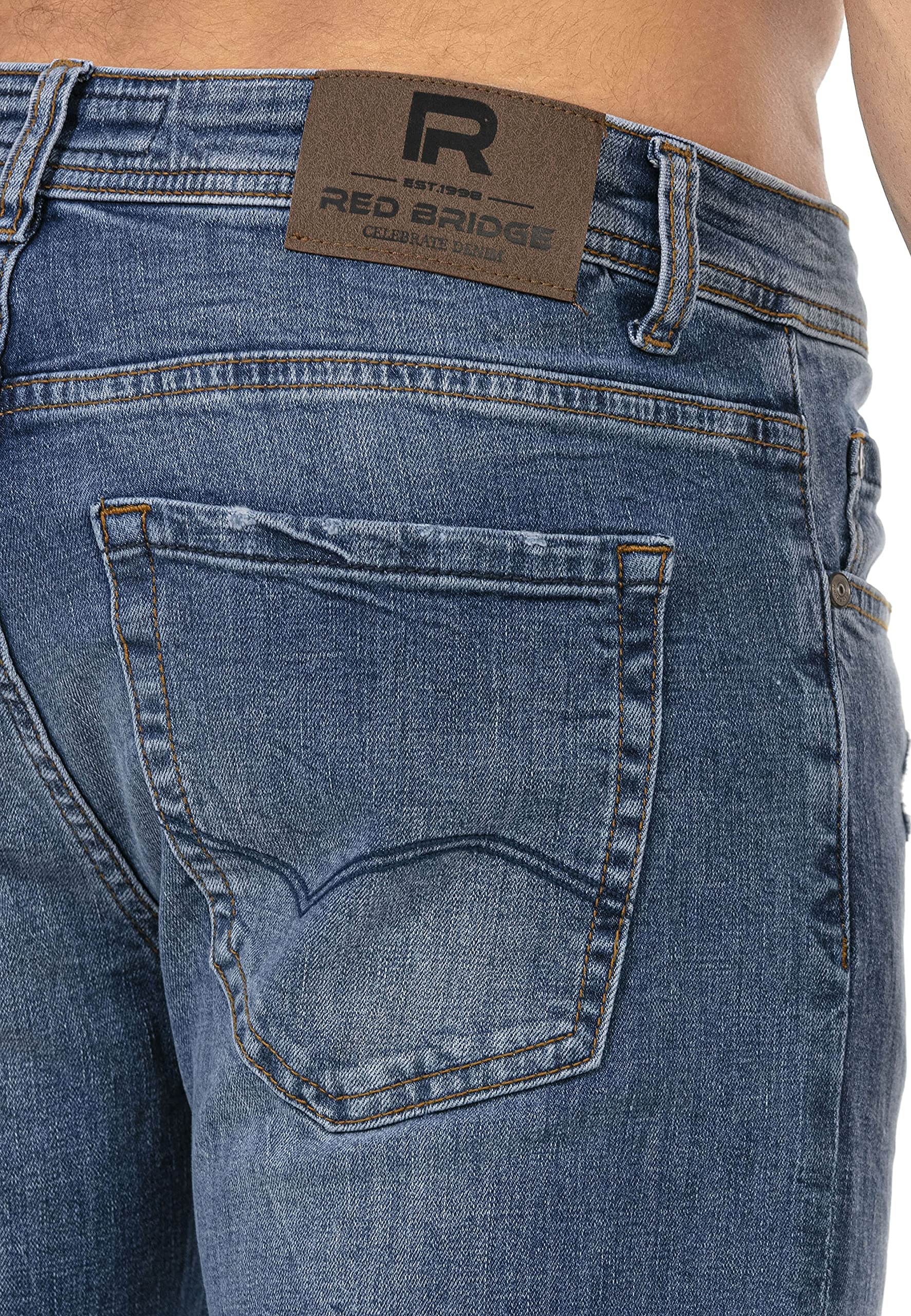 redbridge-jeans-used-look-herren-jeans-blau-destroyed image 5