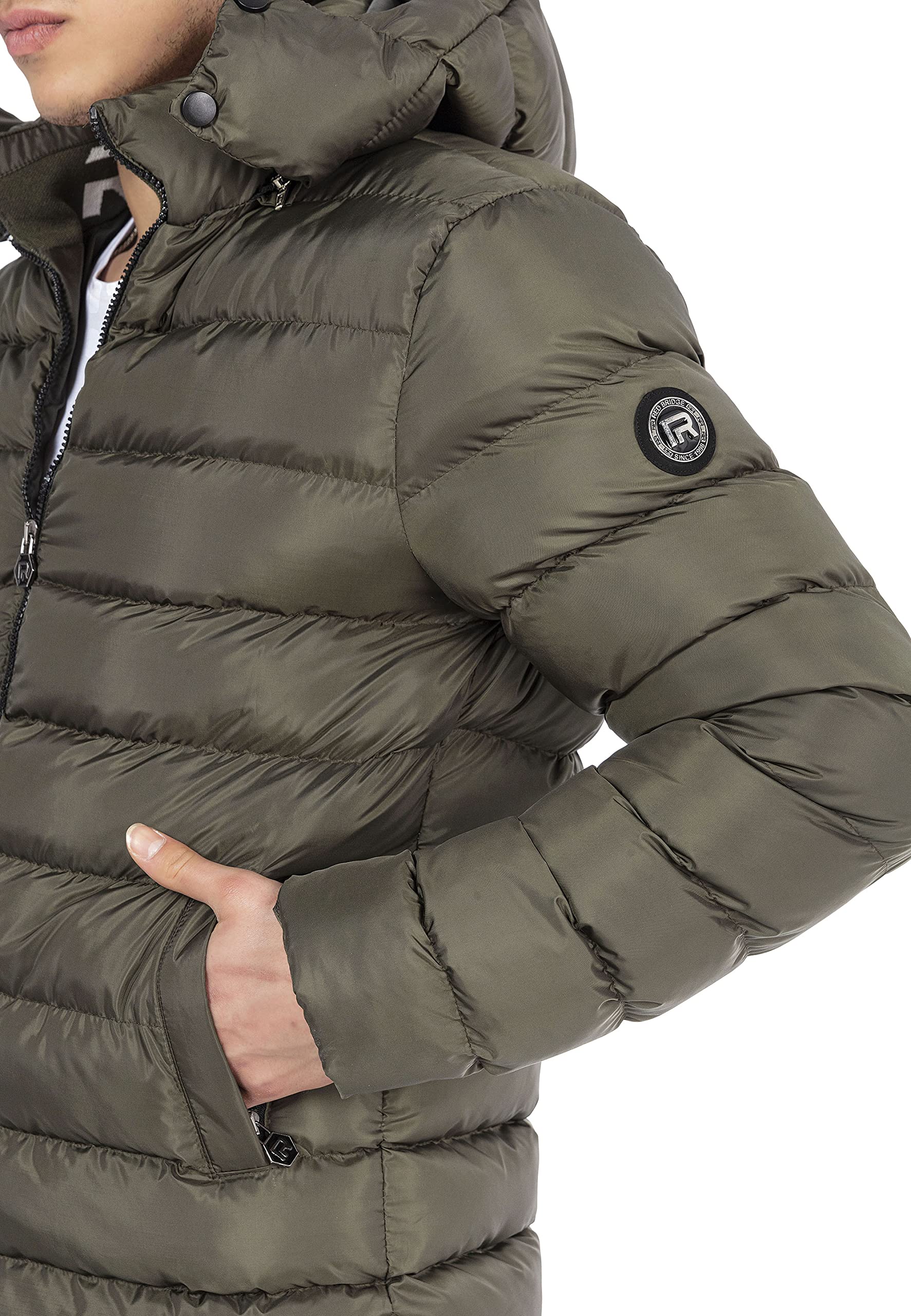 redbridge-winterjacke-herren-kapuze-hoher-kragen-khaki image 5