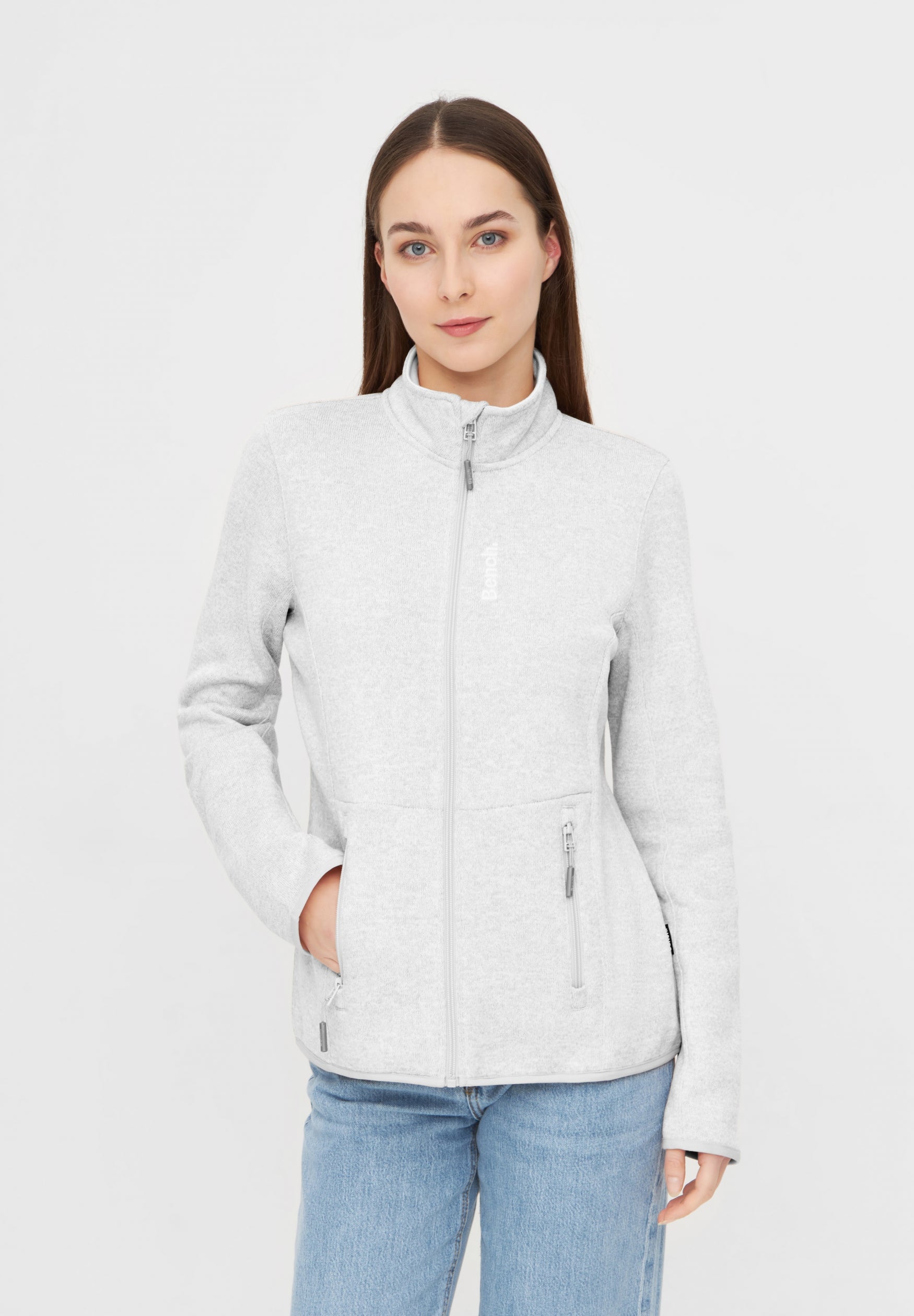 bench-reykja-strickfleece-jacke-damen-rose-smoke-regular-fit image 6