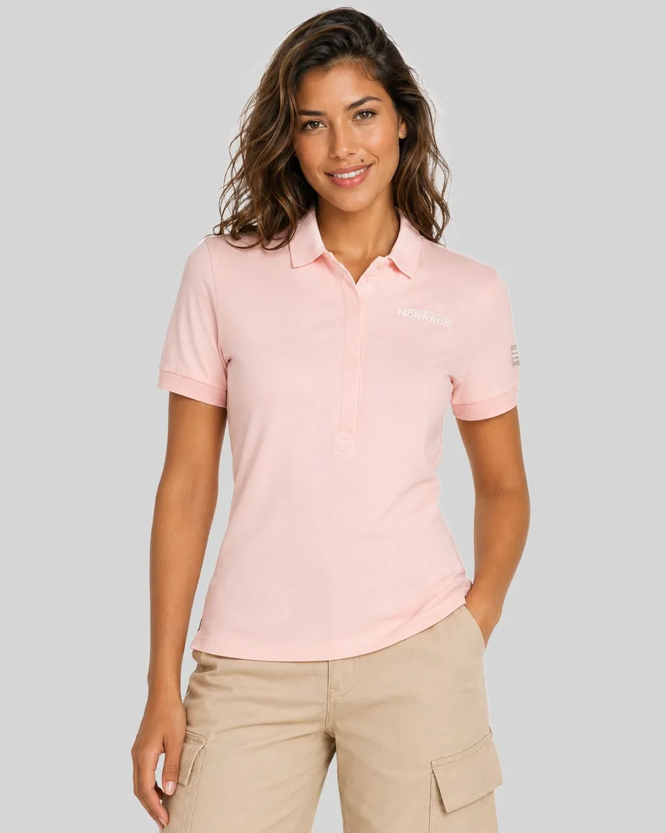 geographical-norway-kumping-damen-polo-rosa-baumwolle image 1