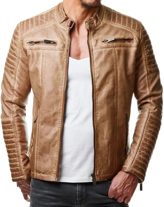 redbridge-m6013-biker-lederjacke-herren-schwarz-echtleder-stepp image 1