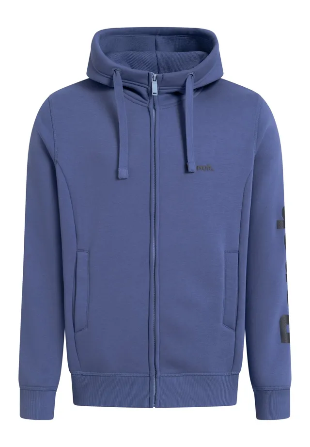 bench-maslow-zip-hoodie-herren-mid-blue-kapuze image 1