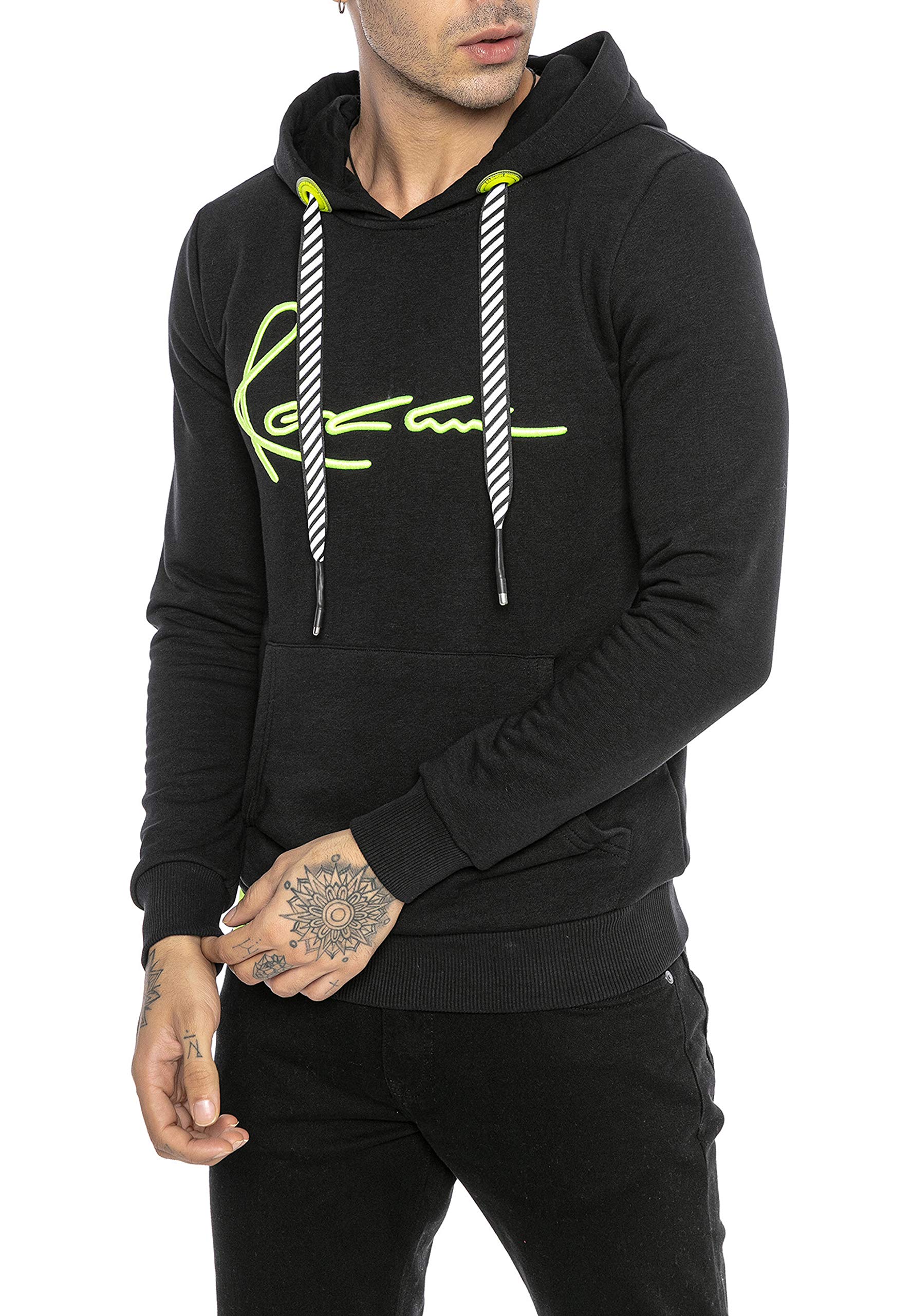 redbridge-hoodie-herren-neon-big-stitch-kapuze-gr-l image 3
