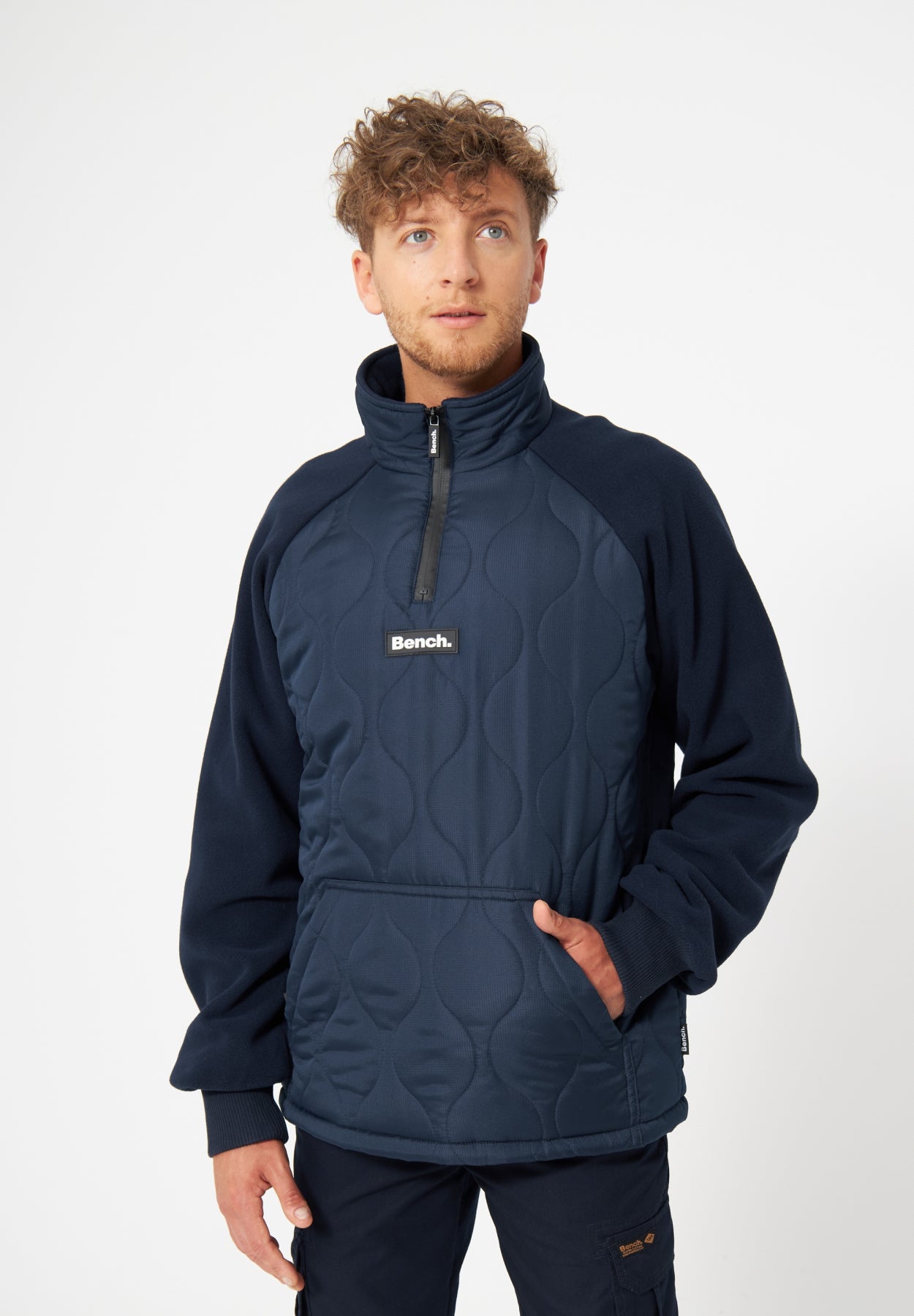 bench-balkan-herren-fleece-troyer-black-stepp-langarm image 6