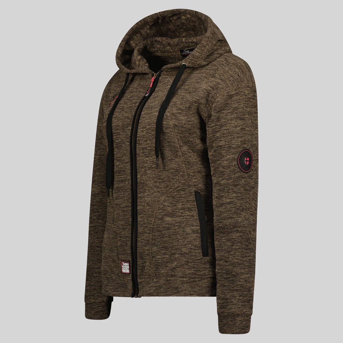 geographical-norway-twelve-damen-fleecejacke-schwarz-kapuze image 4