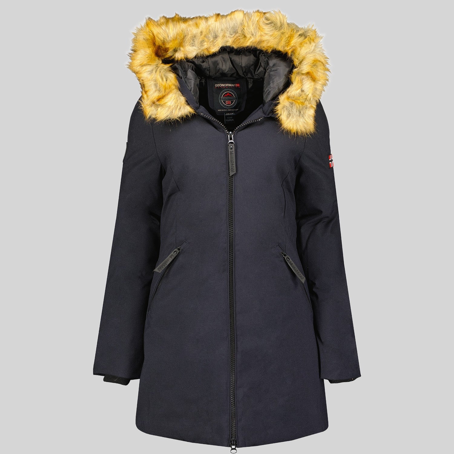 geographical-norway-adelaide-damen-parka-winterjacke-schwarz image 7