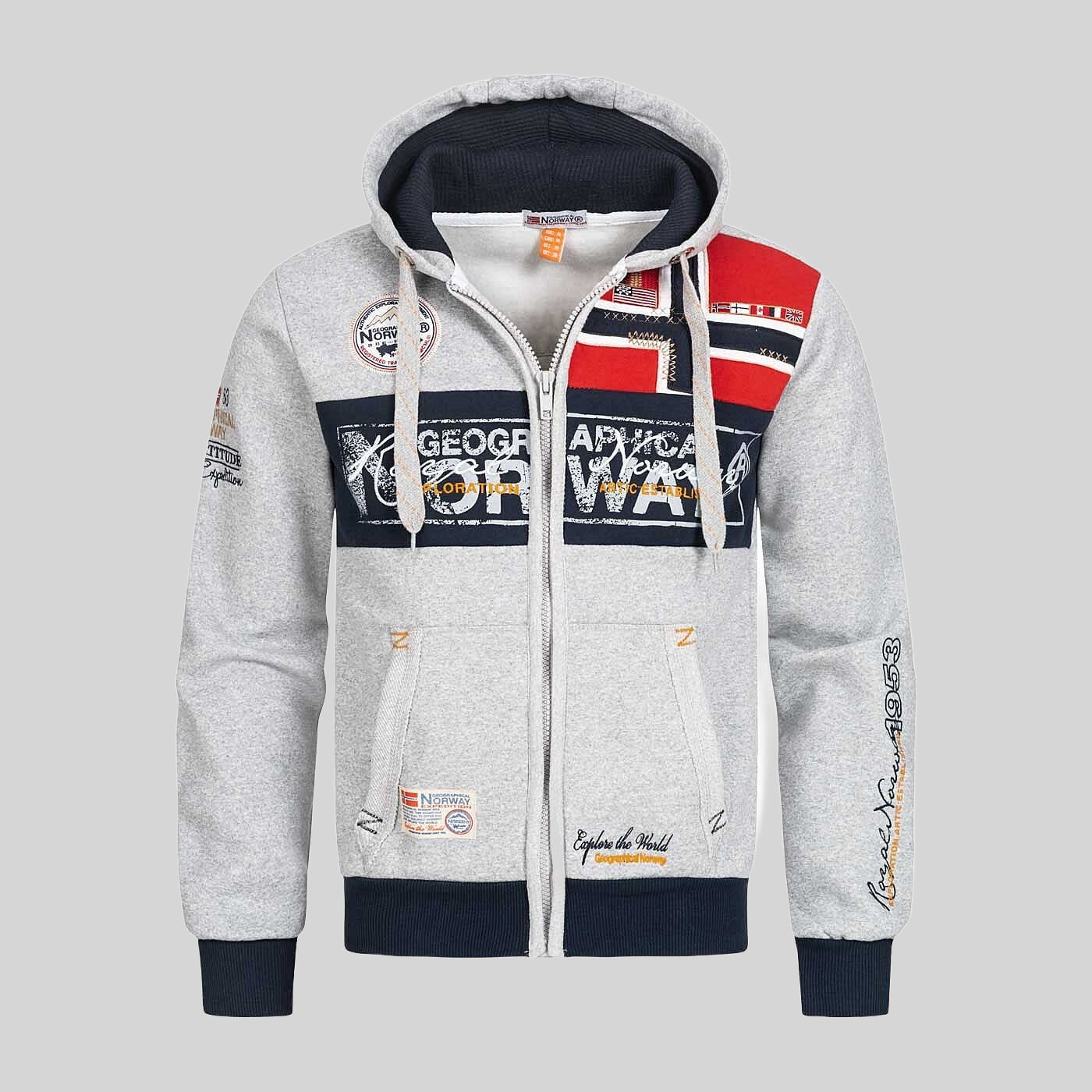 geographical-norway-flyer-hoodie-herren-schwarz-m-rei-verschluss image 2