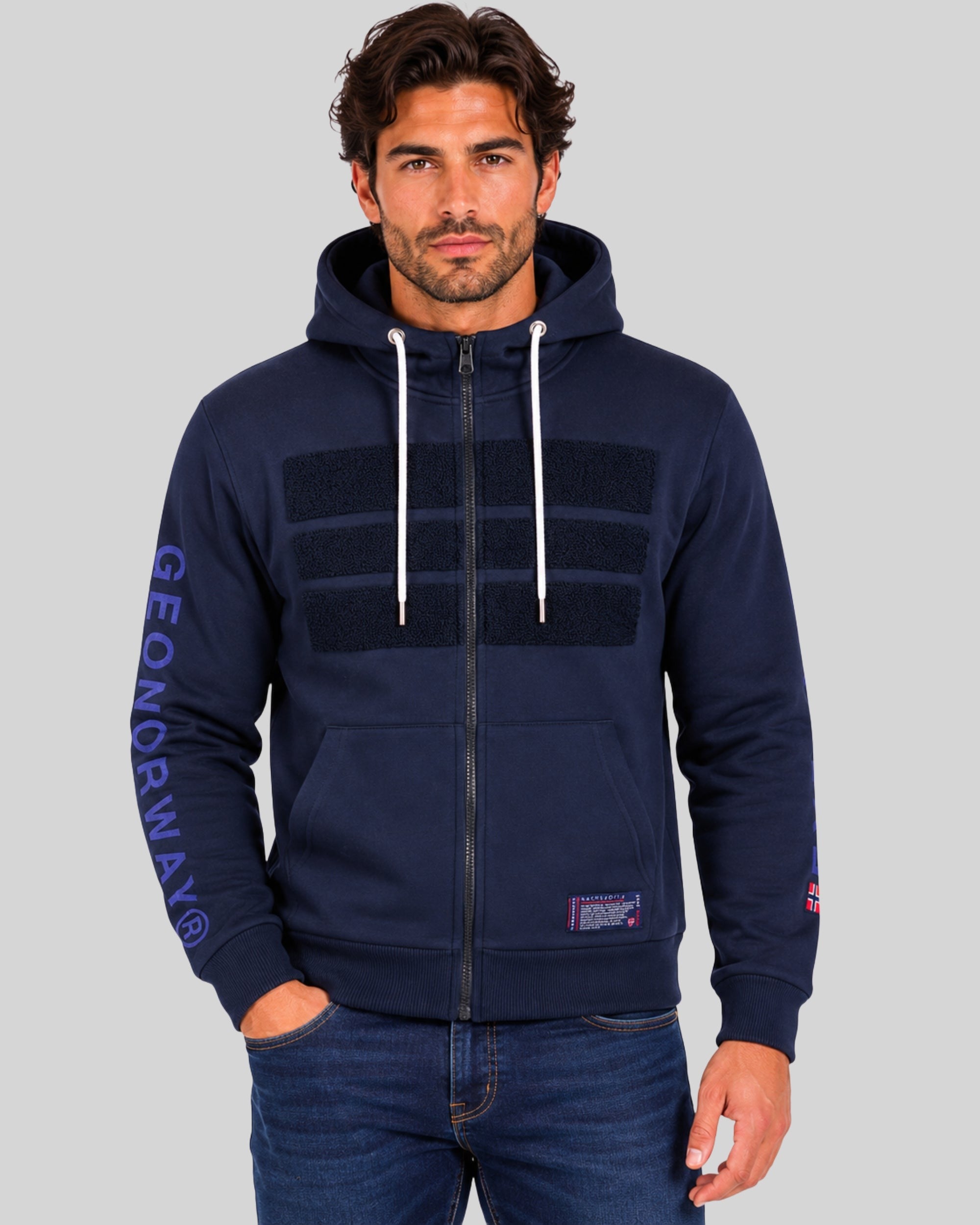 geographical-norway-gaby-herren-hoodie-marine-kapuzen-sweatshirt-flagge image 7