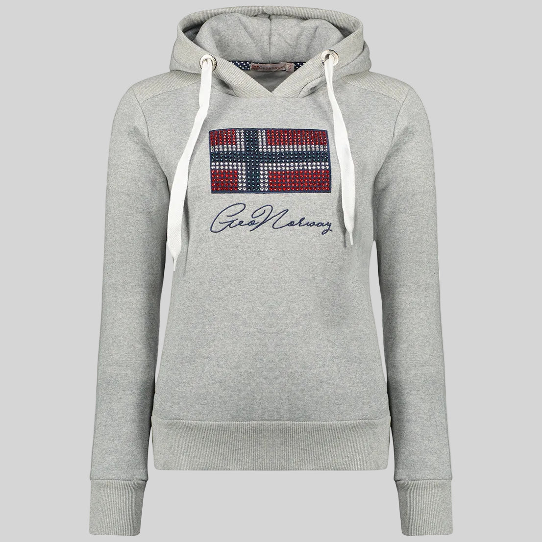 geographical-norway-goisette-hoodie-hellgrau-mit-kapuze-damen image 3