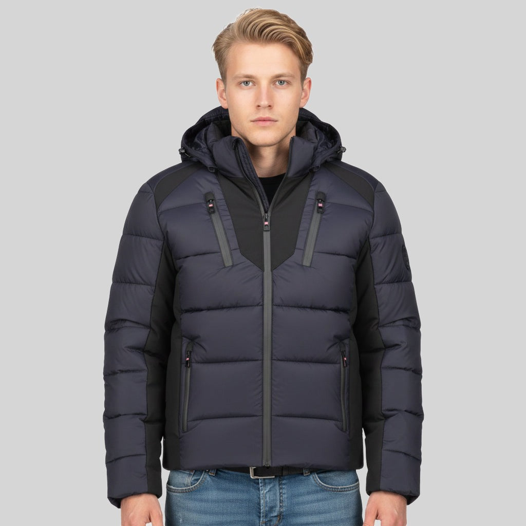 geographical-norway-bastian-herren-steppjacke-schwarz-kurze-form image 7