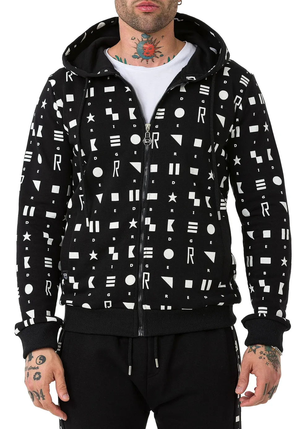 redbridge-m2812-kapuzenjacke-sweatjacke-schwarz image 1