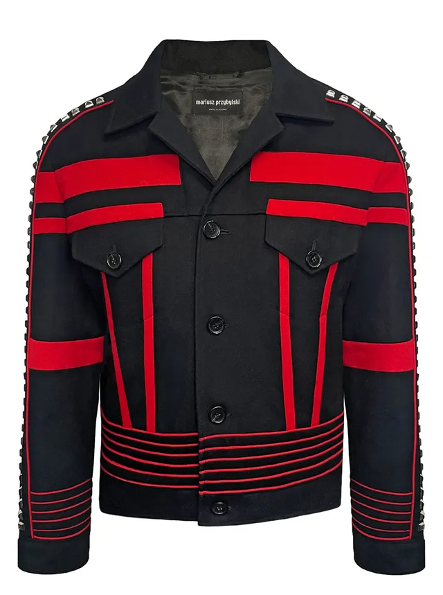 mariusz-przybylski-nieten-jacke-herren-schwarz-rock image 1
