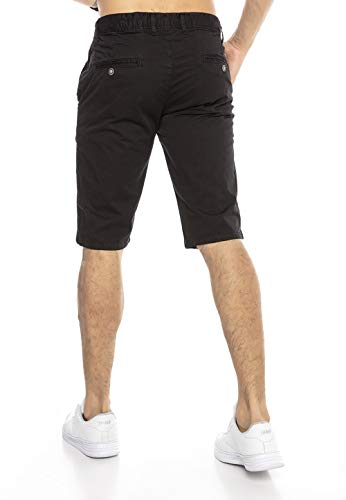 redbridge-shorts-chino-shorts-herren-schwarz-w29-baumwolle image 7