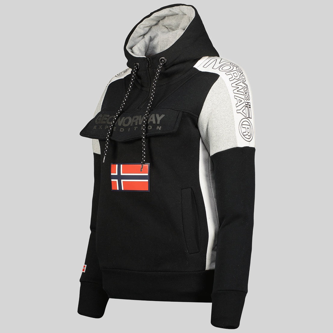 geographical-norway-fago-hoodie-damen-schwarz-mit-kapuze image 3
