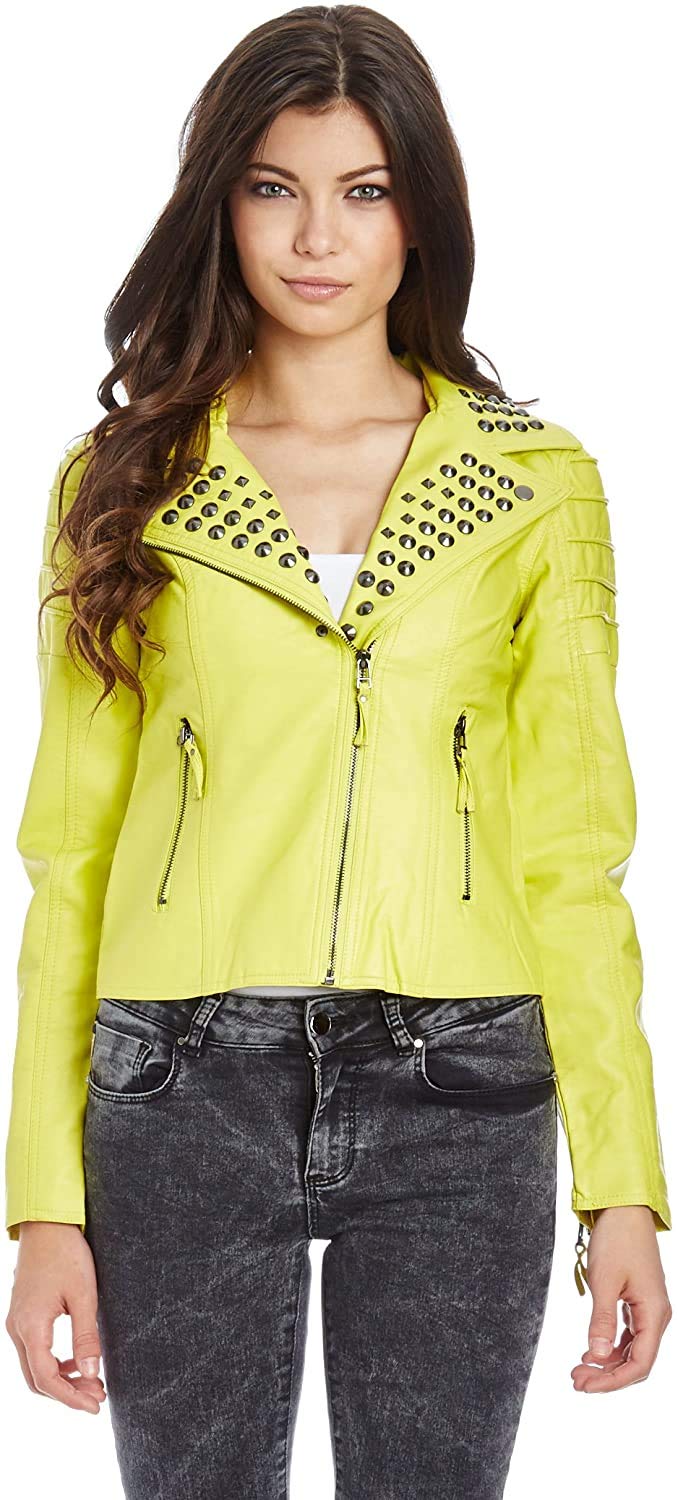 redbridge-rbw7003-kunstleder-jacke-damen-bergangsjacke-nieten-m image 4