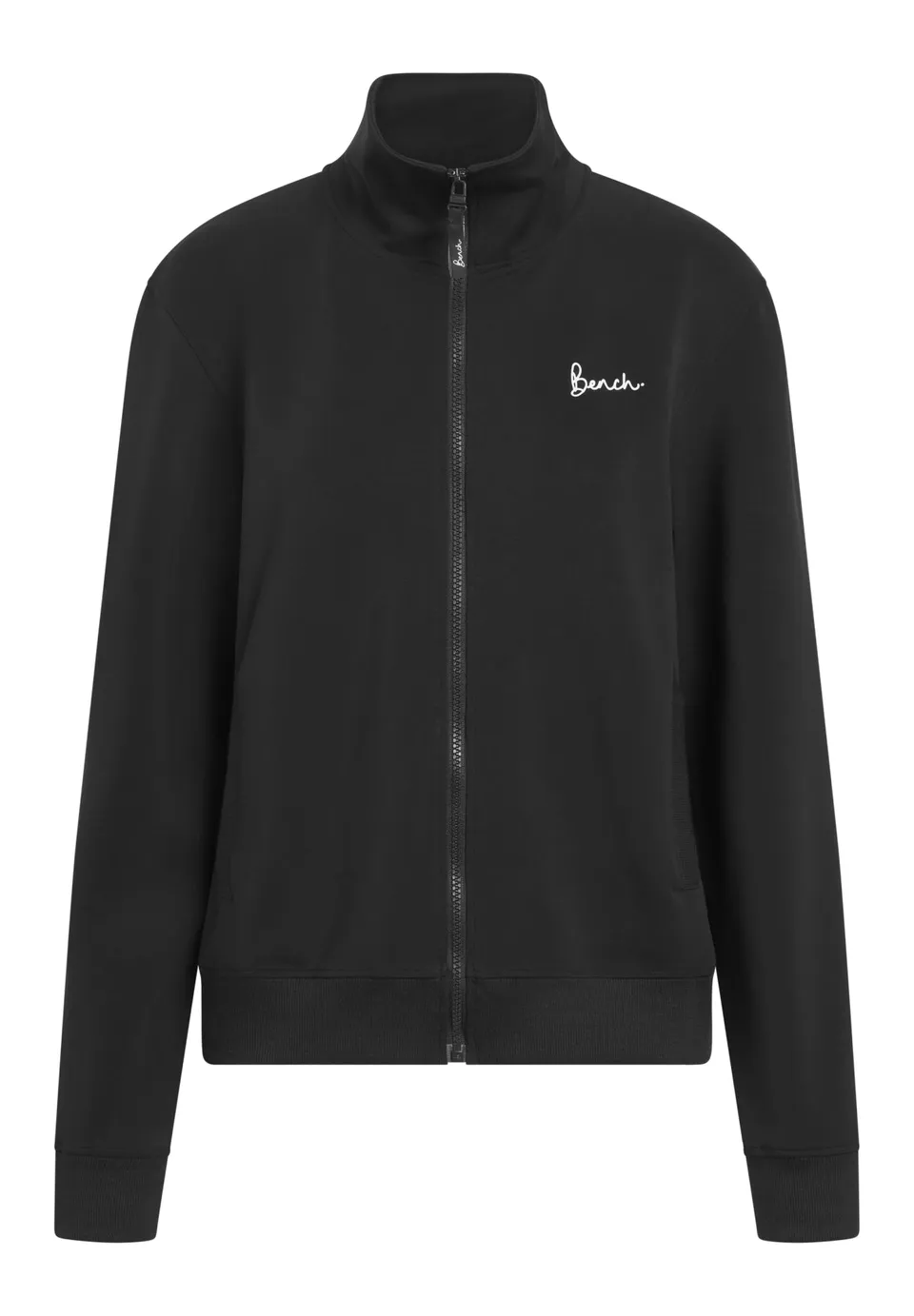 bench-ancona-damen-sweatjacke-black-modal-stehkragen image 1