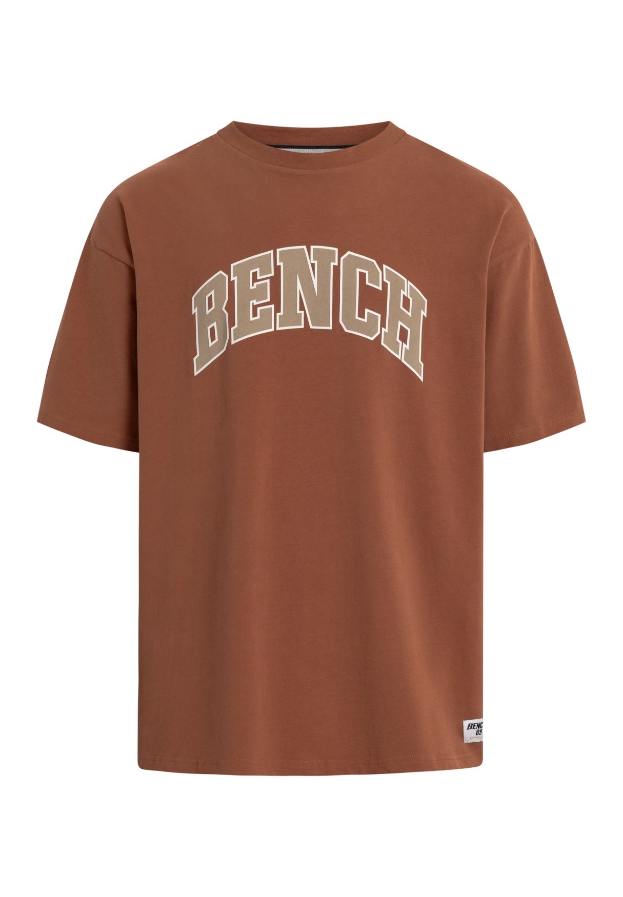 bench-elias-t-shirt-herren-rustic-brown-frontprint-loose image 1