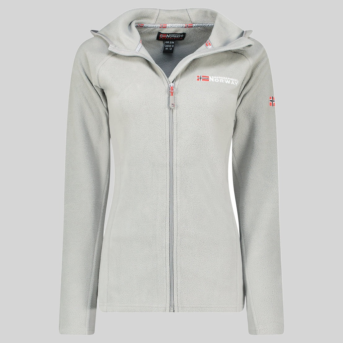 geographical-norway-tugood-fleecejacke-damen-hellgrau-leicht image 3