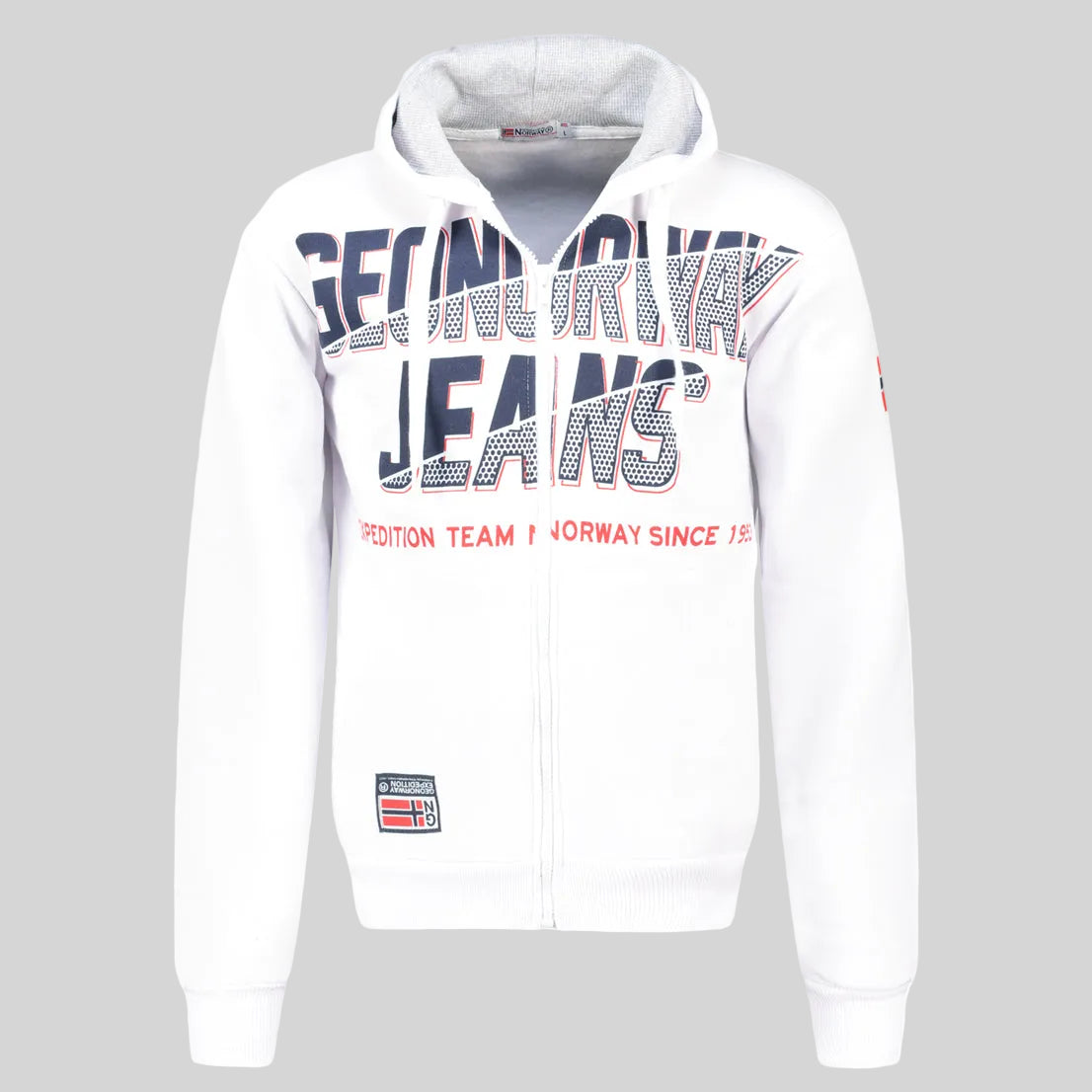 geographical-norway-gasper-herren-zip-hoodie-schwarz-baumwolle image 3
