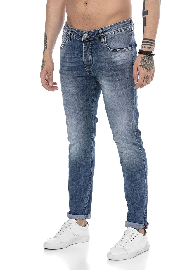 redbridge-used-look-jeans-herren-denim-dunkelblau image 1