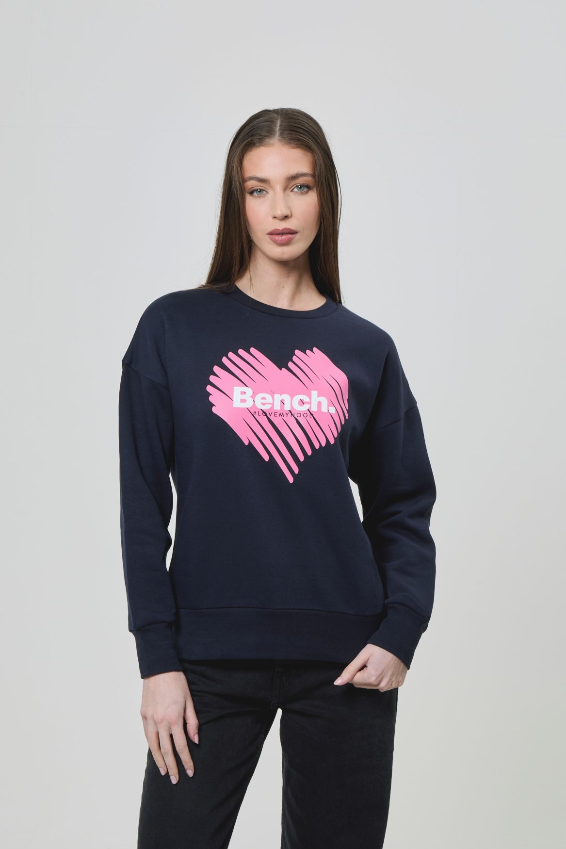 bench-ranah-sweatshirt-damen-violet-baumwolle-rundhals image 2