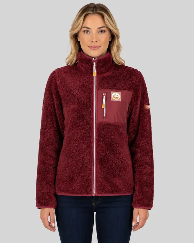 geographical-norway-uprecious-damen-fleecejacke-bordeaux image 1