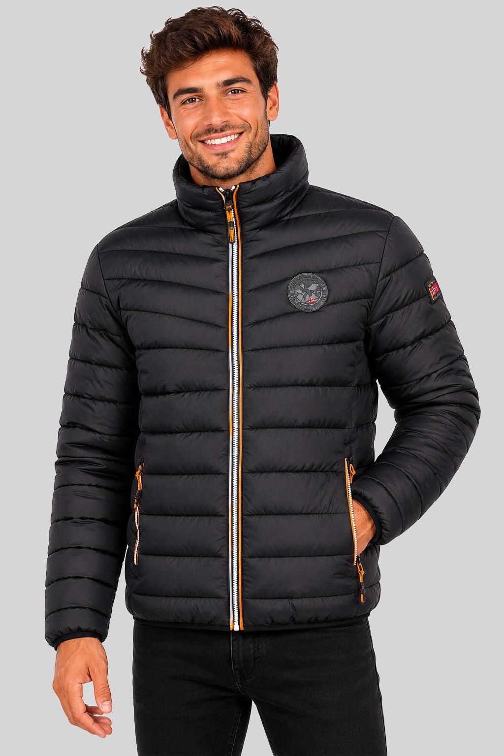 geographical-norway-brook-herren-steppjacke-dunkelgrau-leicht image 7