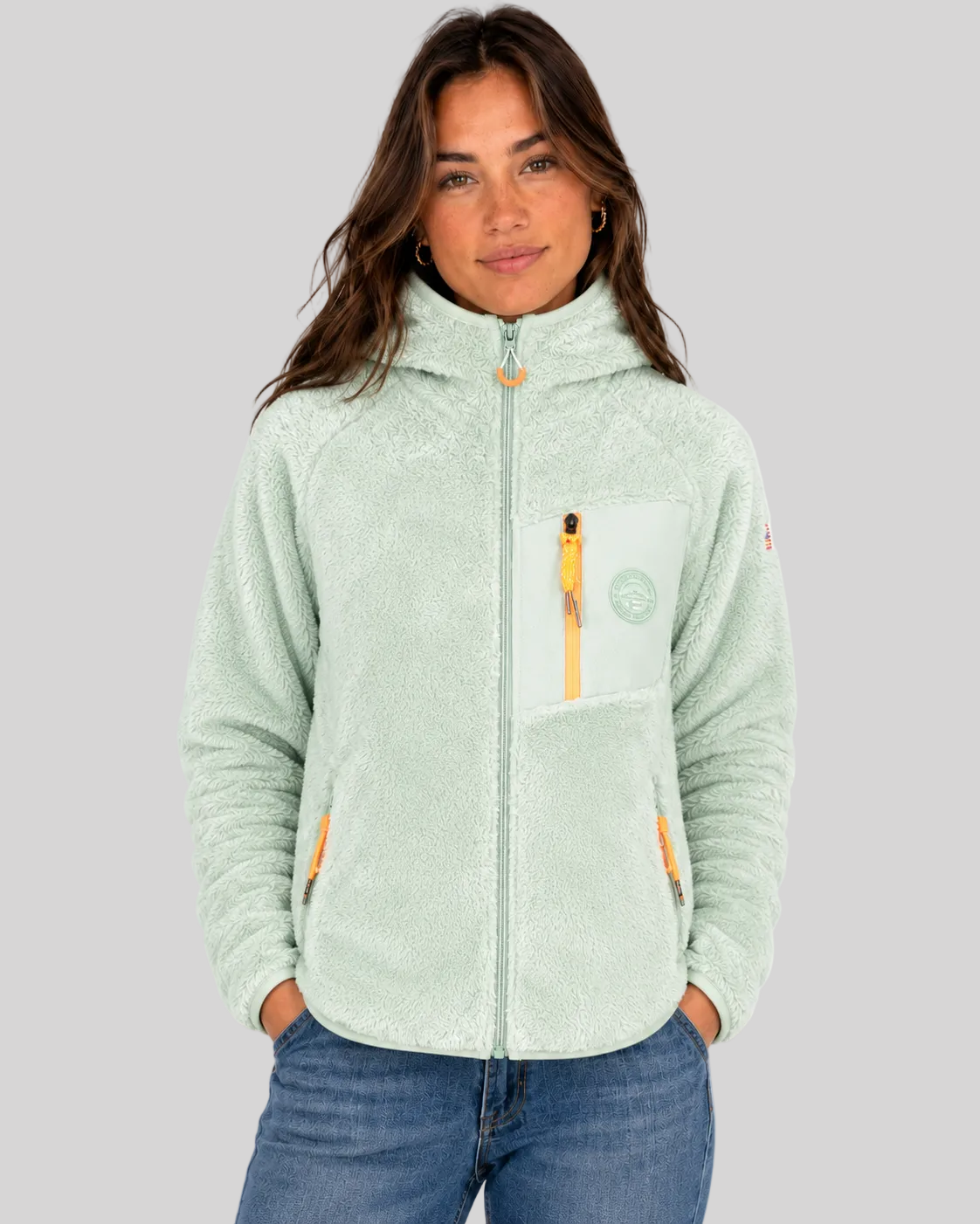 geographical-norway-toscana-fleecejacke-damen-schwarz-kapuze image 1