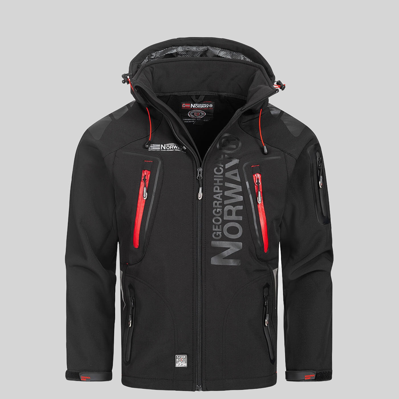 geographical-norway-techno-softshelljacke-herren-schwarz-rot image 4
