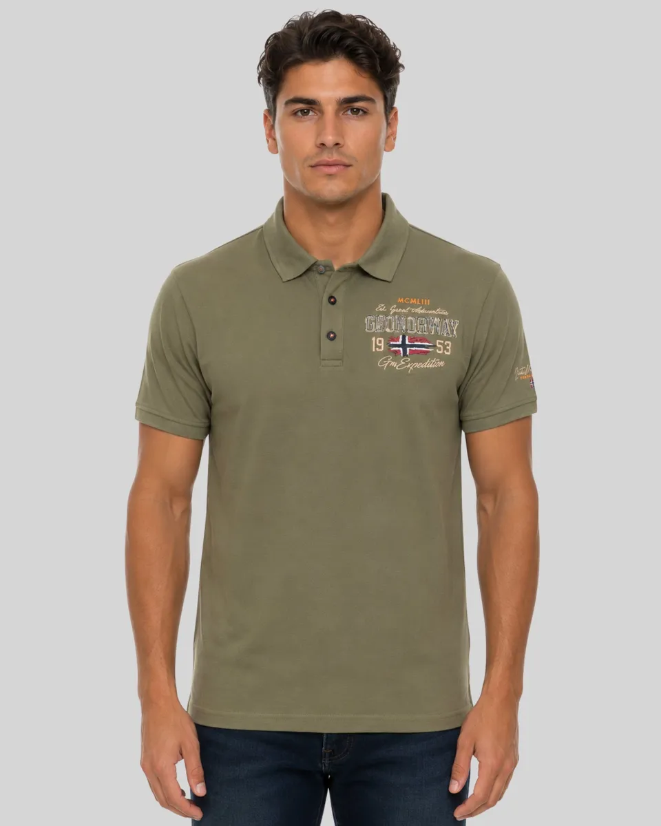 geographical-norway-kapuccino-herren-polo-marine-baumwolle image 1