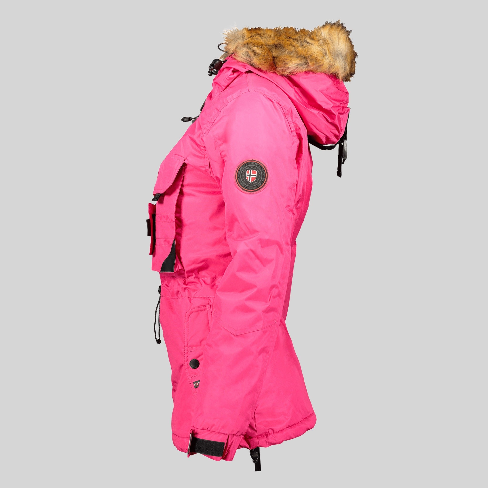 geographical-norway-bulle-parka-schwarz-fell-damen image 4