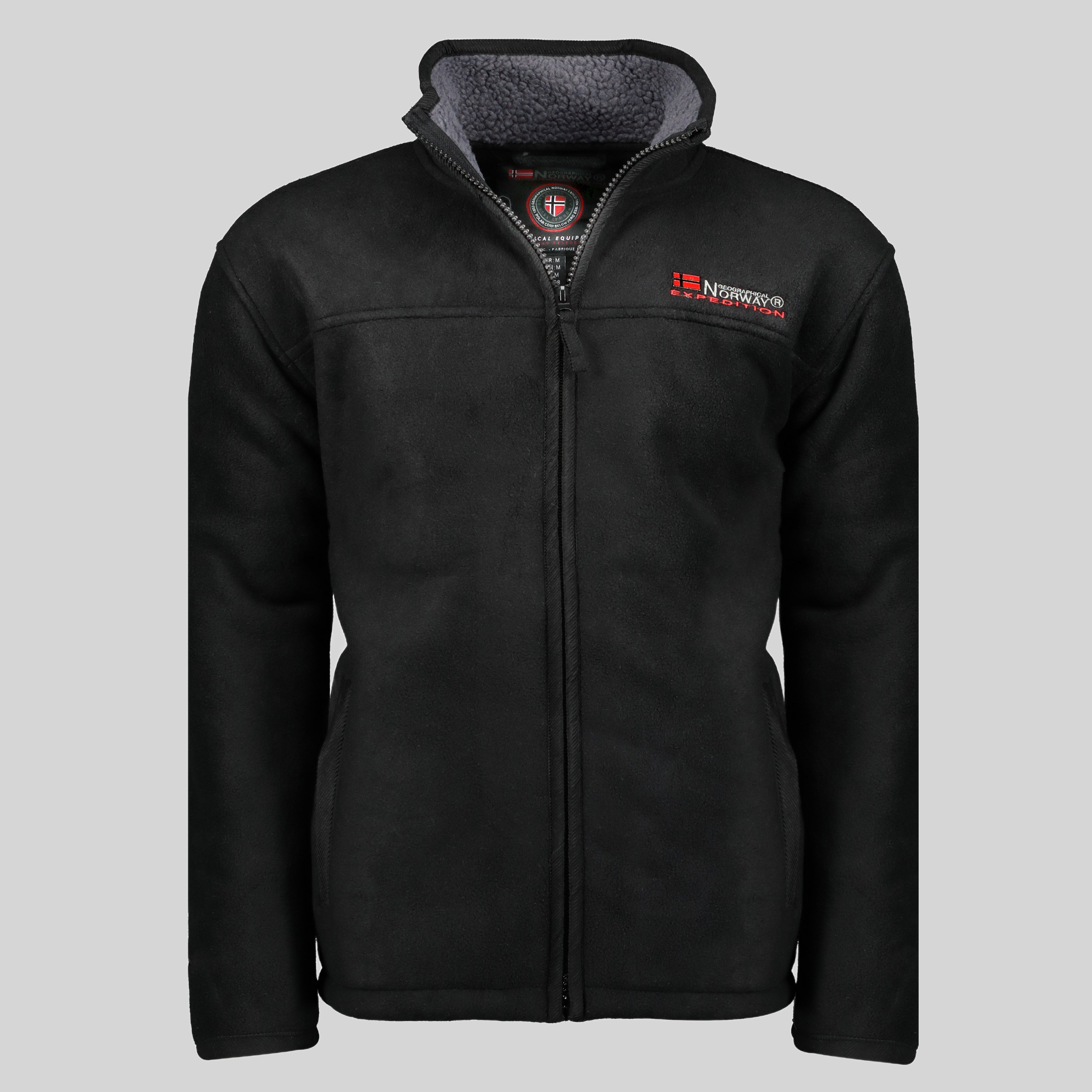 geographical-norway-usine-herren-fleecejacke-dunkelgrau-sherpa image 8