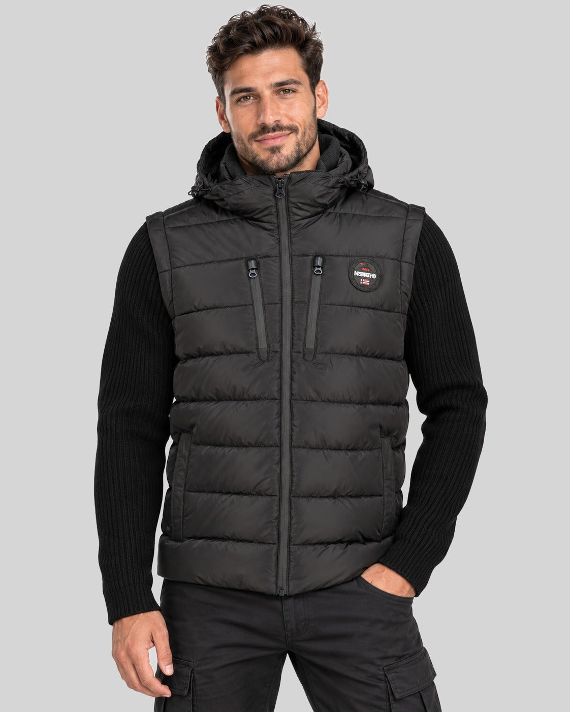 geographical-norway-create-herren-steppjacke-schwarz-hybrid-winterjacke image 7