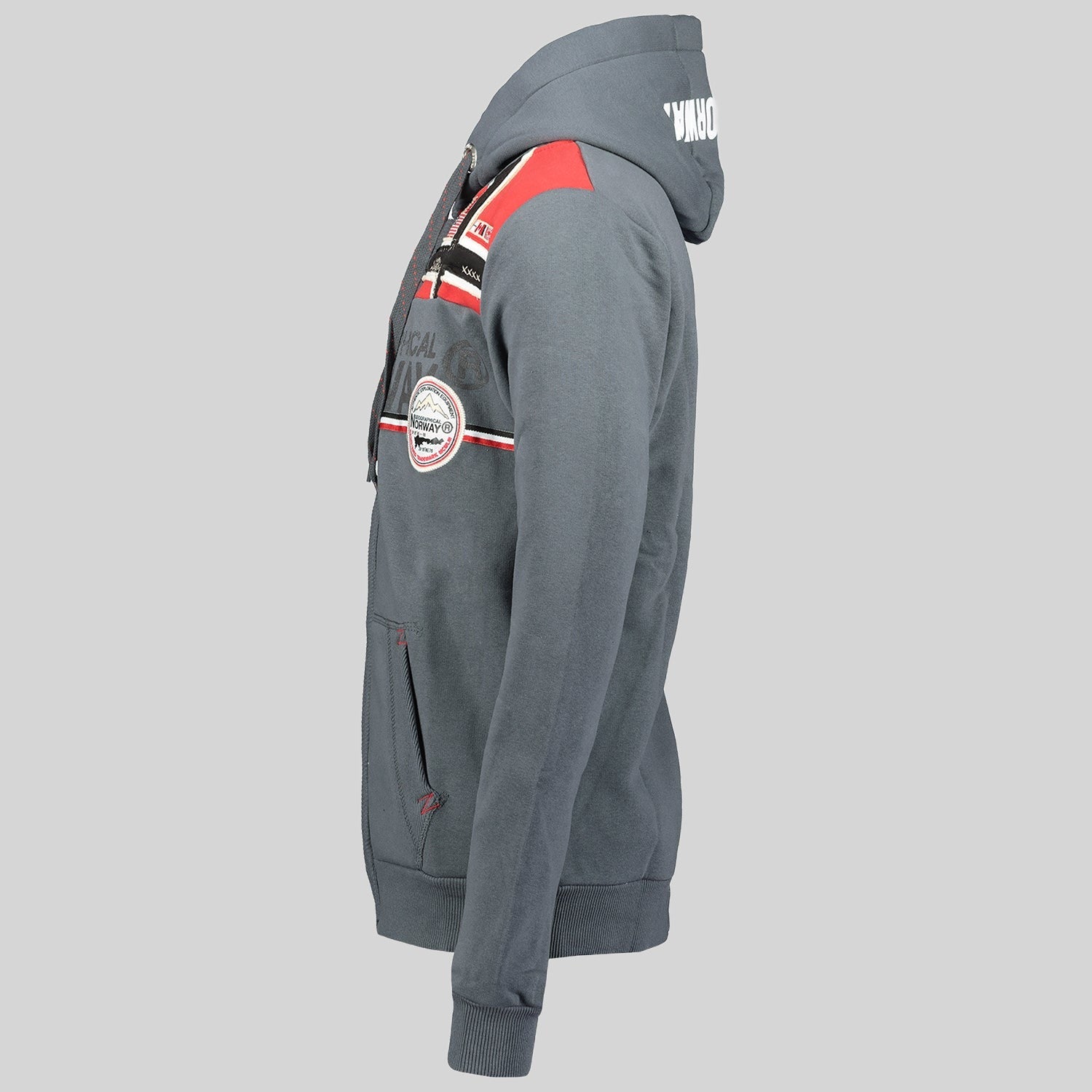geographical-norway-faponie-herren-hoodie-dunkelgrau-kapuze image 4