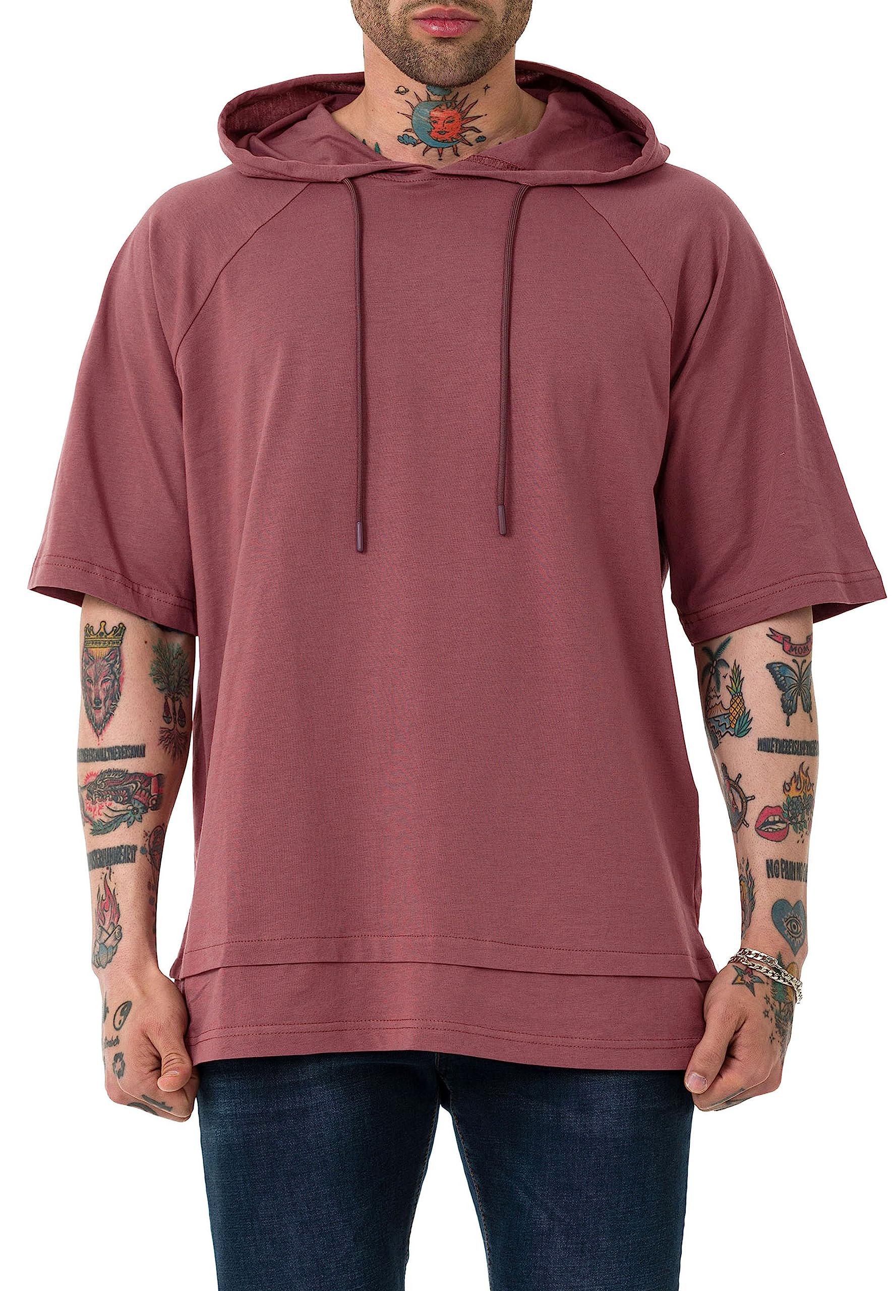 redbridge-t-shirts-m1373-t-shirt-herren-schwarz-oversized-baumwolle image 7